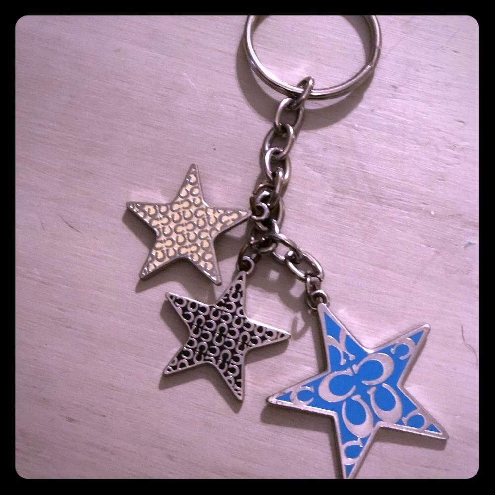 Coach star keychain